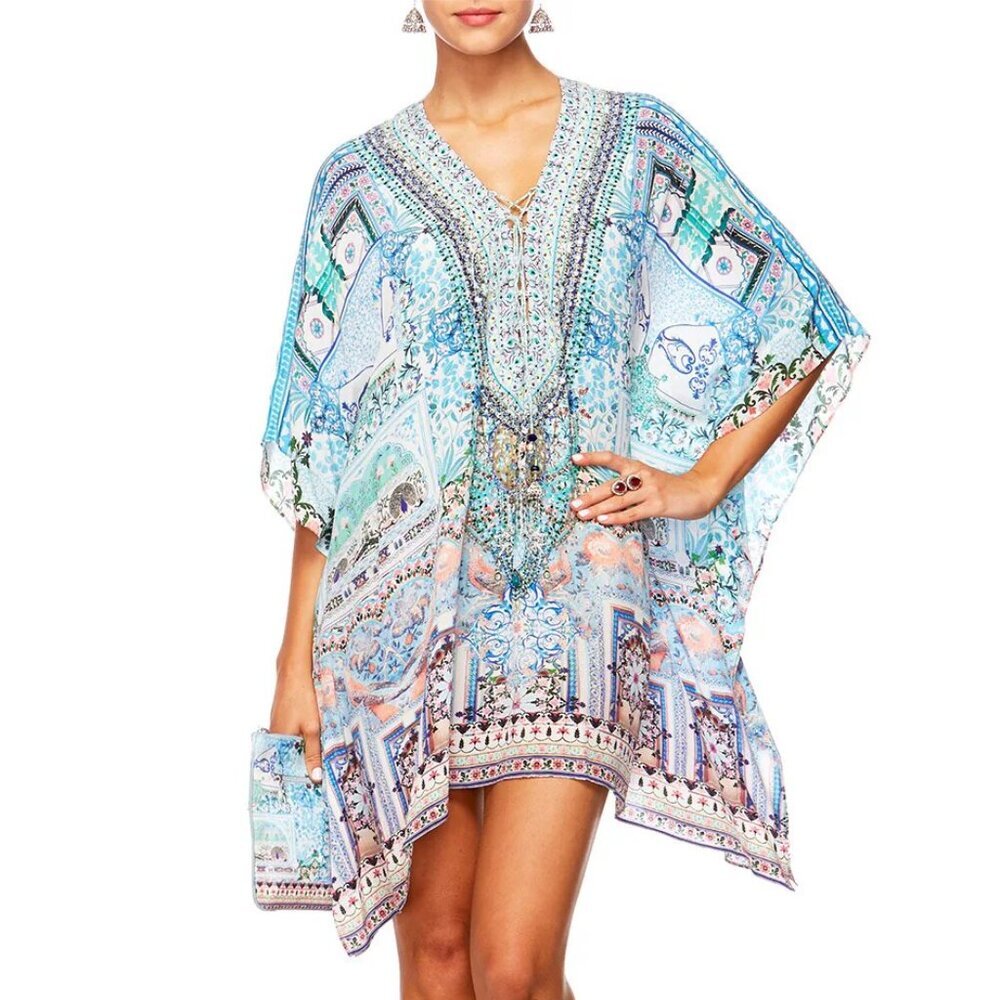 Camilla Short‎ Lace Up Kaftan Lovers Retreat One Size OS